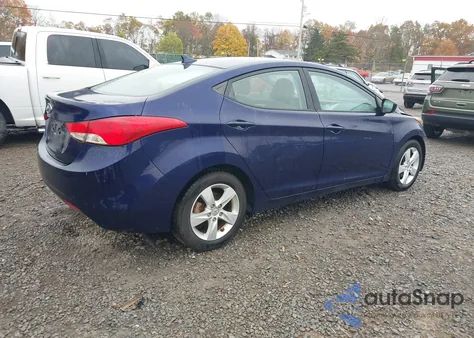 2013 Hyundai Elantra Gls из США, поврежденный, VIN 5NPDH4AE2DH270755